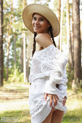 Brunette Posing Outdoors 04