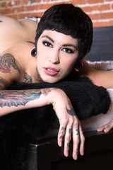 Tattooed Bitch Spreading 02