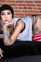Tattooed Bitch Spreading 12