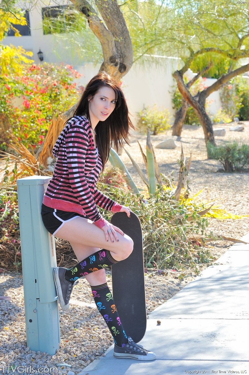 Aiden gets emo and tires to skateboard topless 00