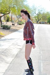 Aiden gets emo and tires to skateboard topless 02