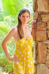 Lara in yellow fisting 00